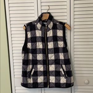 Old Navy Women’s Gingham Vest (Navy and White)